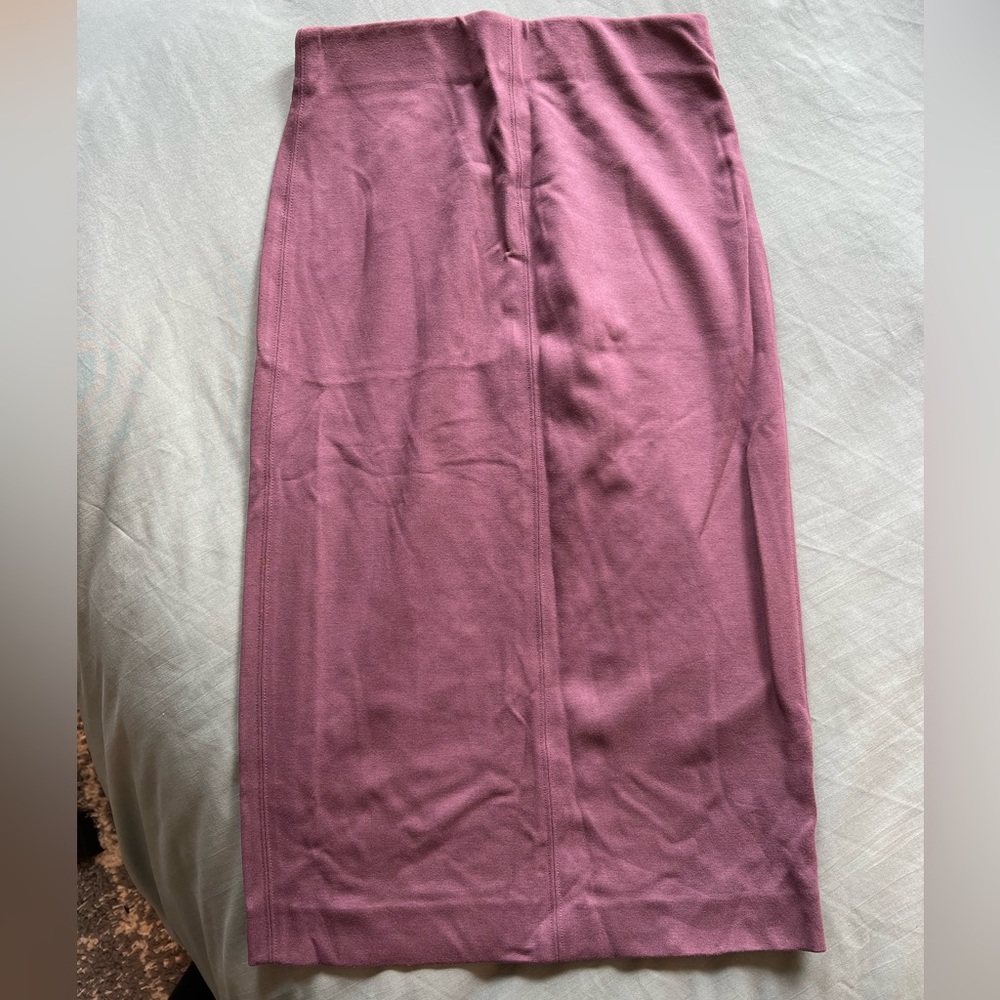 Aritzia Wilfred Purple Pink High Waisted Midi Tube Skirt